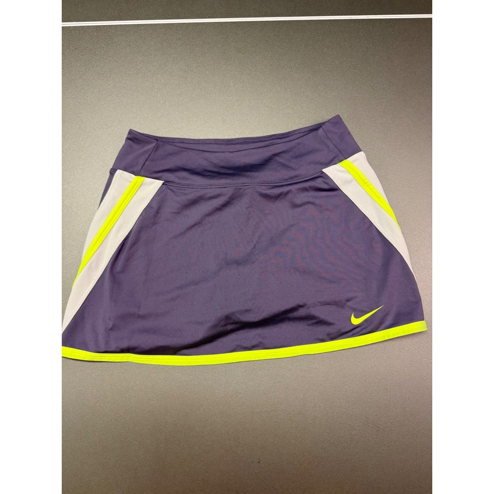 Nike Dri-FIT Tennis Skort Purple Yellow White Athletic Skirt Womens S gorpcore